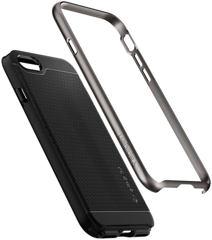 Spigen Neo Hybrid 2 Hoesje Apple iPhone 7 / 8 Gunmetal afbeelding 2