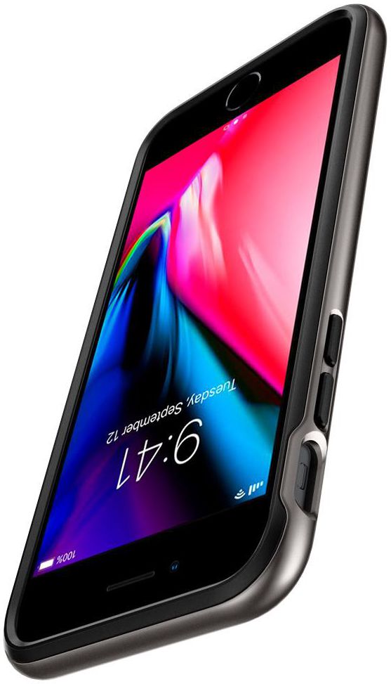 Spigen Neo Hybrid 2 Hoesje Apple iPhone 7 / 8 Gunmetal afbeelding 4