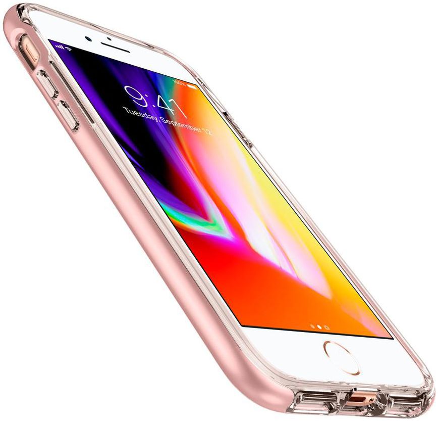 Spigen Neo Hybrid Crystal 2 Case iPhone 7 / 8 Rose Gold afbeelding 4