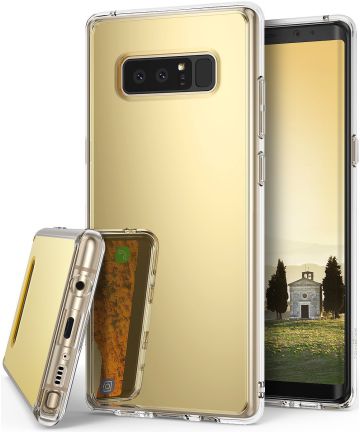 Ringke Fusion Mirror Samsung Galaxy Note 8 Hoesje Goud Hoesjes
