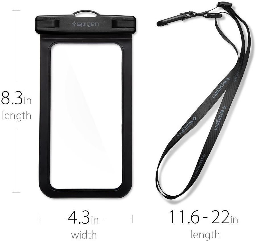 Spigen Velo Universeel Waterbestendig Hoesje Zwart afbeelding 8