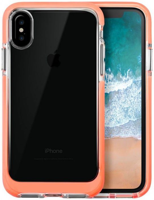 Transparant Apple iPhone X Hoesje Oranje afbeelding 1