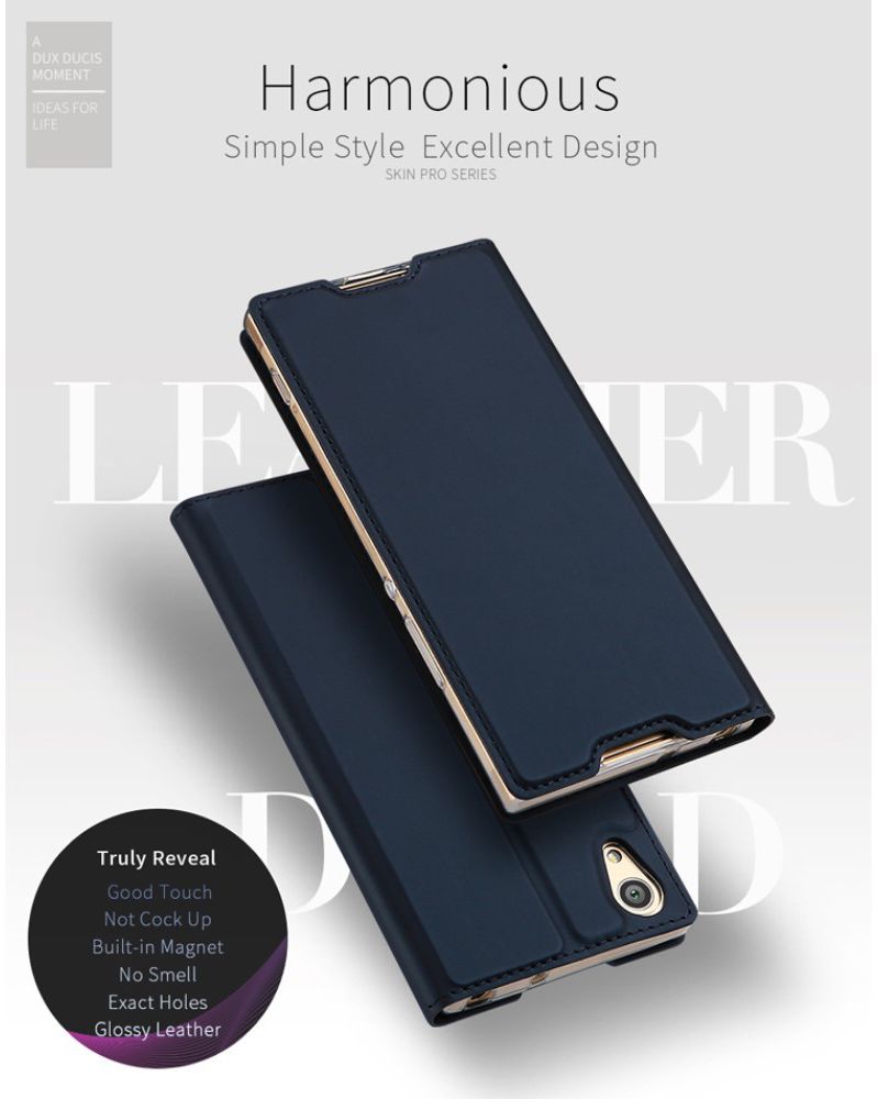 Dux Ducis Sony Xperia XA1 Ultra Bookcase Hoesje Blauw afbeelding 5