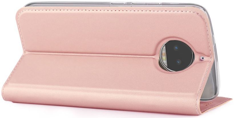Motorola Moto G5S Plus Portemonnee Hoesje Roze Goud afbeelding 2