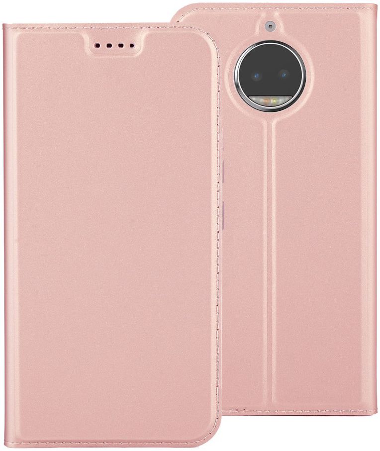 Motorola Moto G5S Plus Portemonnee Hoesje Roze Goud afbeelding 3