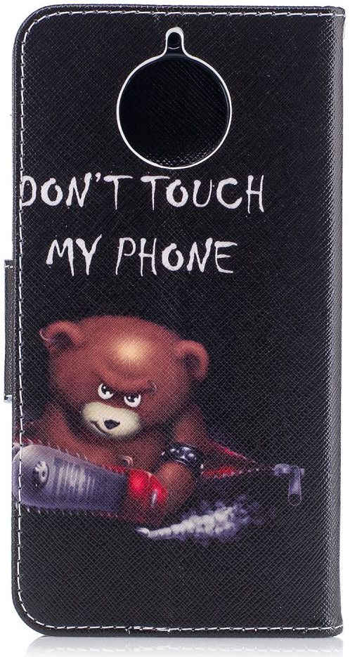 Motorola Moto G5S Plus Portemonnee Hoesje Print Don't Touch My Phone afbeelding 4