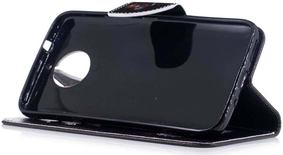 Motorola Moto G5S Plus Portemonnee Hoesje Print Don't Touch My Phone afbeelding 5