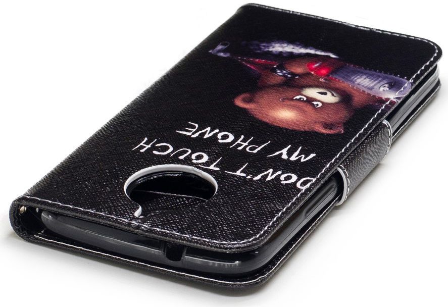 Motorola Moto G5S Plus Portemonnee Hoesje Print Don't Touch My Phone afbeelding 7