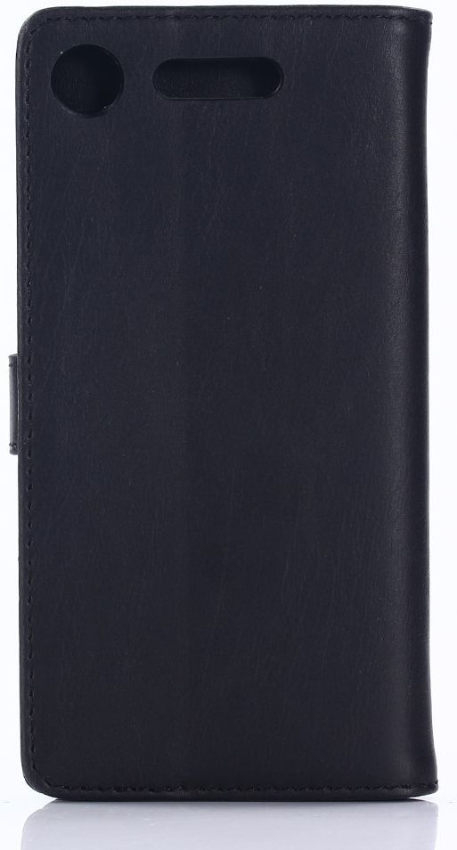 Sony Xperia XZ1 Retro Portemonnee Hoesje Zwart afbeelding 3