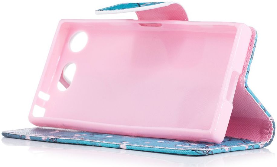 Sony Xperia XZ1 Compact Portemonnee Hoesje met Wintersweet Printje afbeelding 6