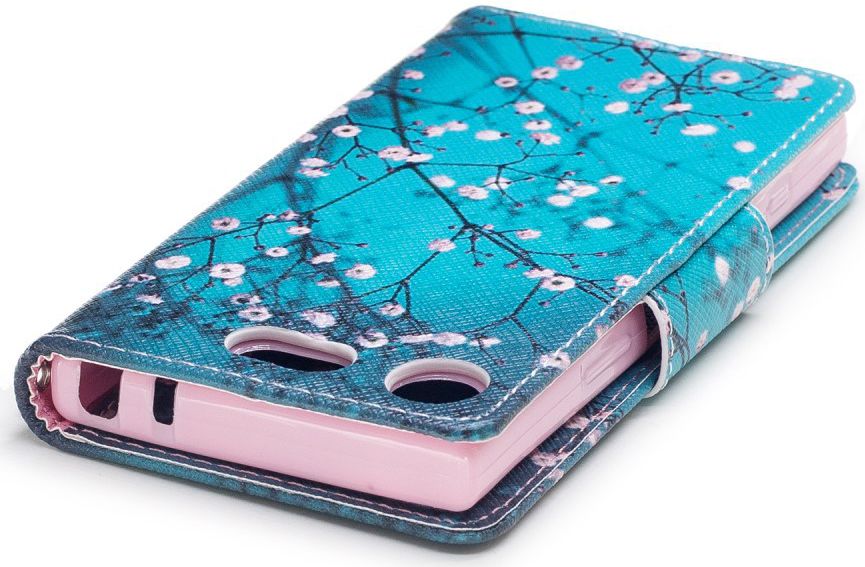 Sony Xperia XZ1 Compact Portemonnee Hoesje met Wintersweet Printje afbeelding 8