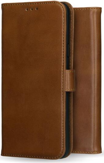 Rosso Deluxe Apple iPhone 7/8 Plus Hoesje Echt Leer Book Case Bruin afbeelding 10