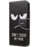 Nokia 8 Portemonnee Hoesje Print Don't Touch My Phone