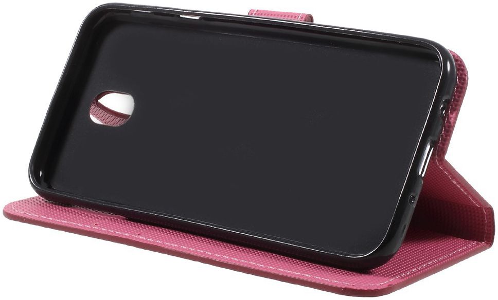 Samsung Galaxy J7 (2017) Portemonnee Hoesje Print Plum Flower afbeelding 5