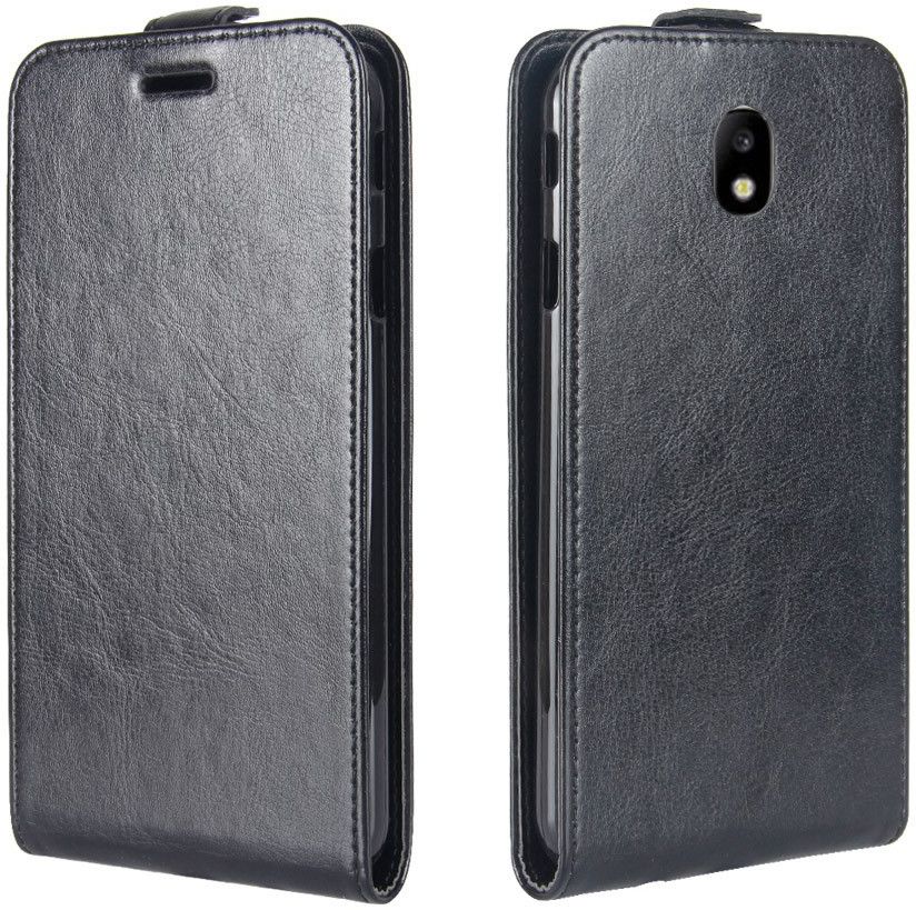 Samsung Galaxy J7 (2017) Verticaal Flip Hoesje Zwart afbeelding 3