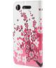 Sony Xperia XZ1 Portemonnee Hoesje met Blossom Print