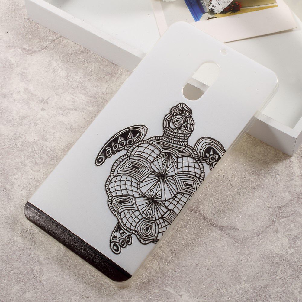 Nokia 6 TPU Case Schildpad Print afbeelding 1
