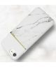 Apple iPhone 7 / 8 TPU Back Cover Marmeren Print Wit