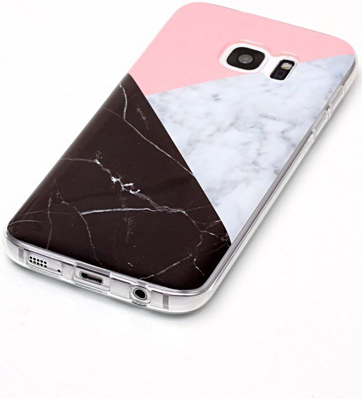 Samsung Galaxy S7 Print TPU Hoesje Marmer afbeelding 4