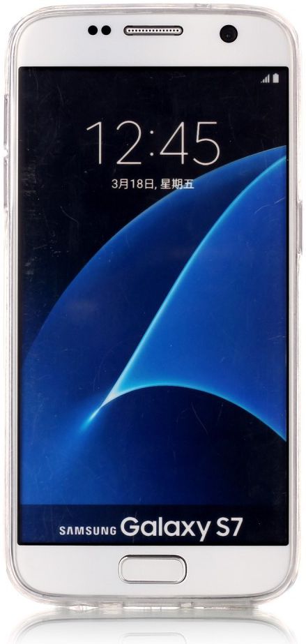 Samsung Galaxy S7 Print TPU Hoesje Marmer afbeelding 5