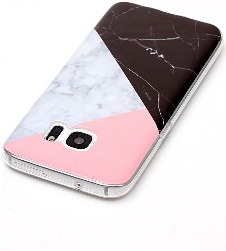 Samsung Galaxy S7 Print TPU Hoesje Marmer afbeelding 6
