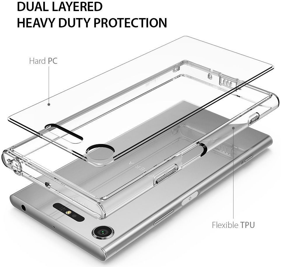 Ringke Fusion Sony Xperia XZ1 Hoesje Clear afbeelding 2