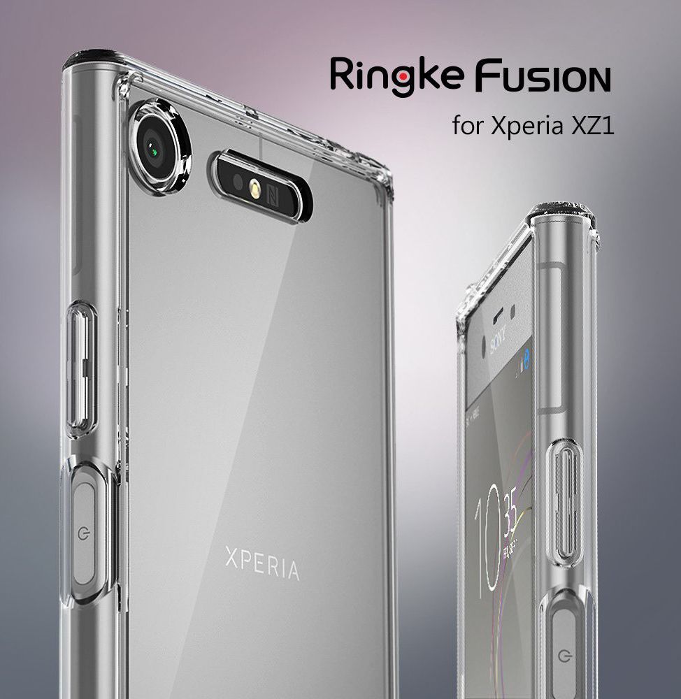 Ringke Fusion Sony Xperia XZ1 Hoesje Clear afbeelding 3