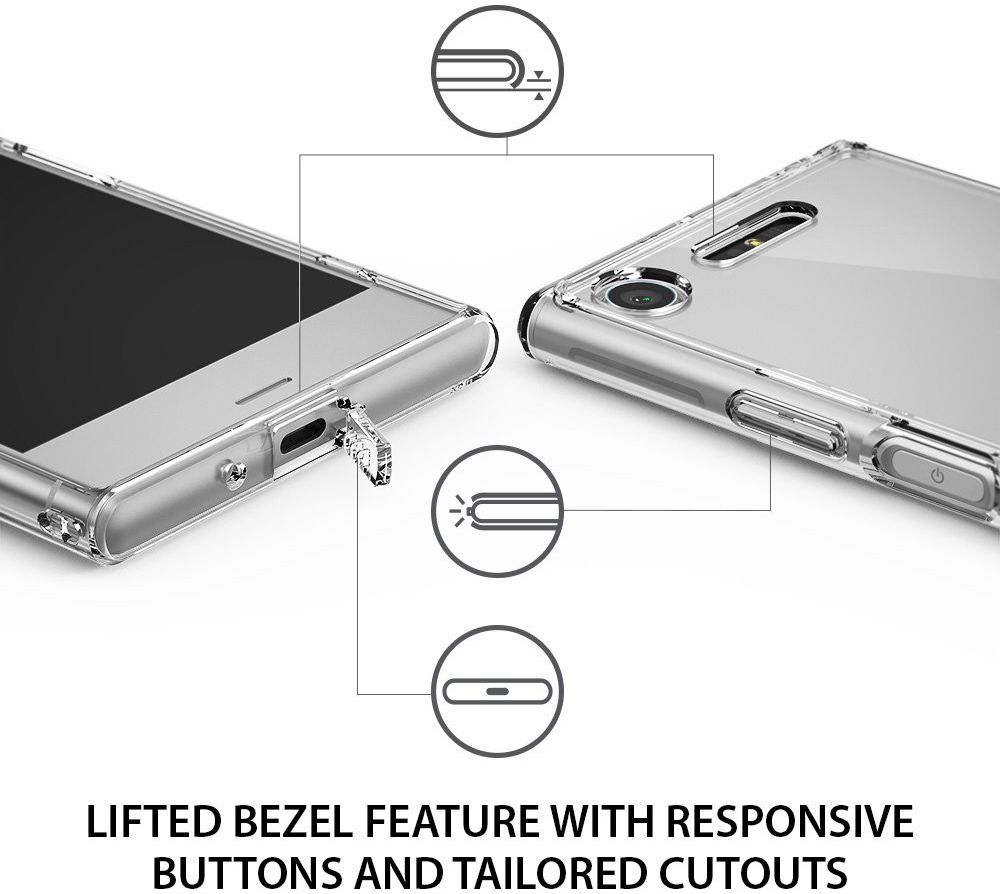 Ringke Fusion Sony Xperia XZ1 Hoesje Clear afbeelding 4