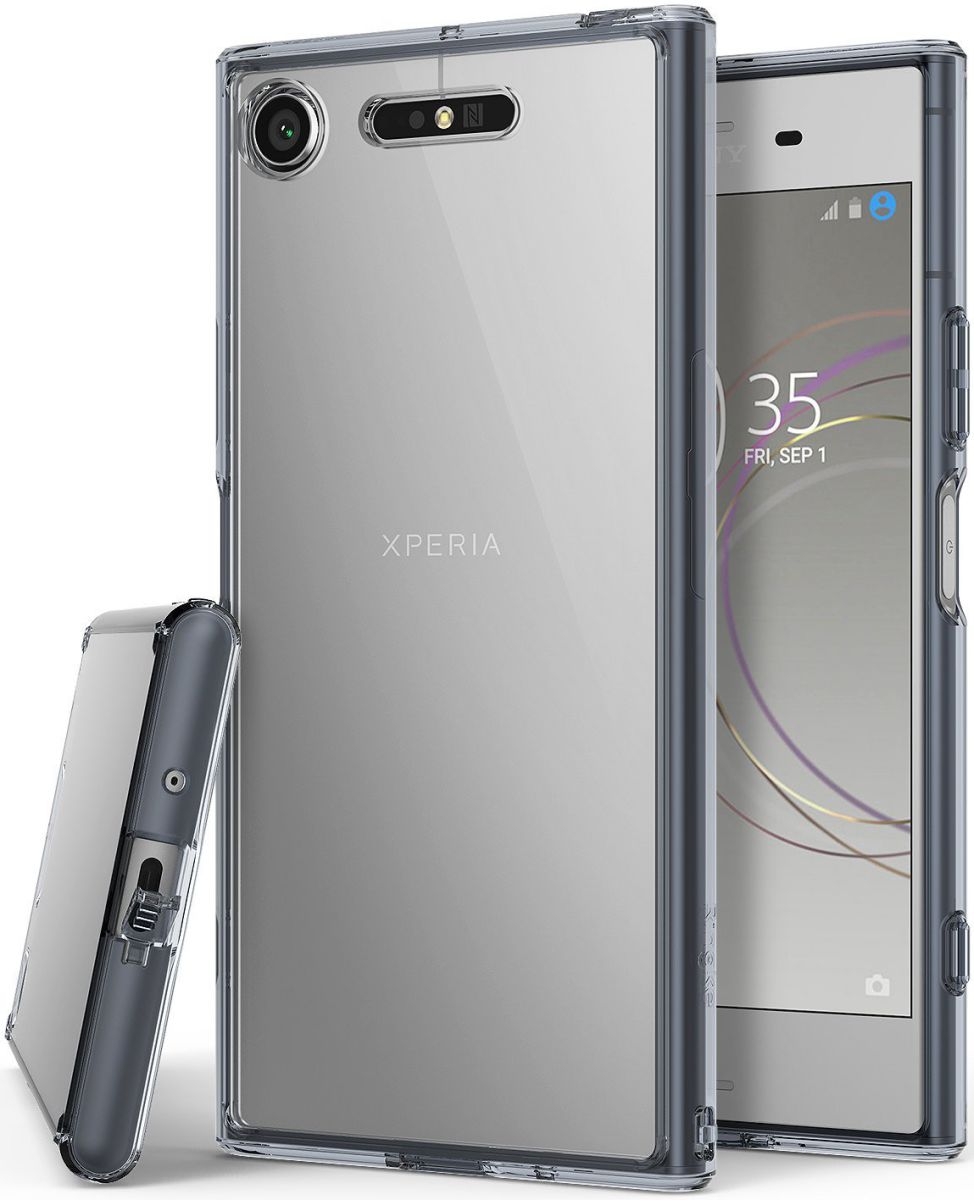 Ringke Fusion Sony Xperia XZ1 Hoesje Smoke Black afbeelding 1