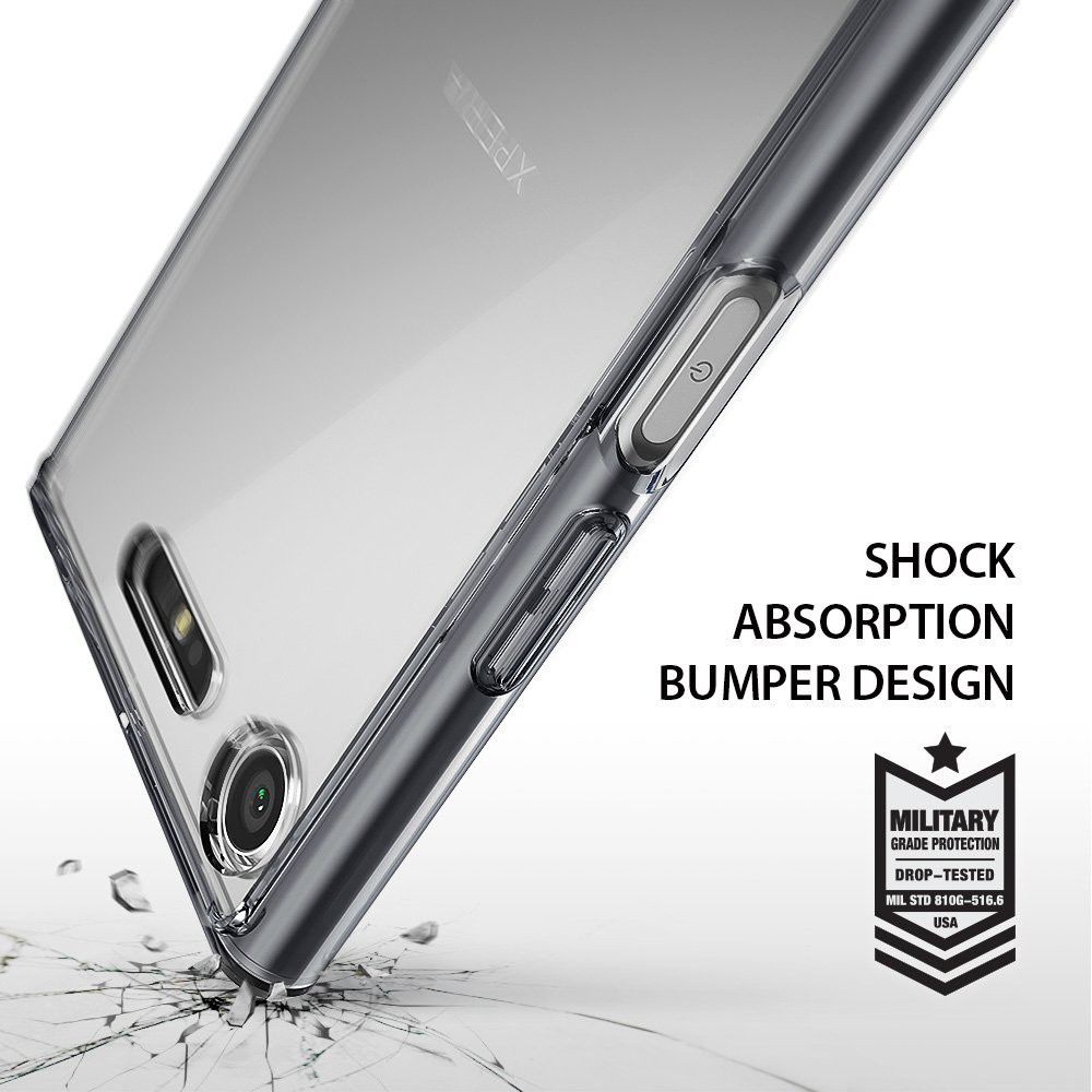 Ringke Fusion Sony Xperia XZ1 Hoesje Smoke Black afbeelding 5