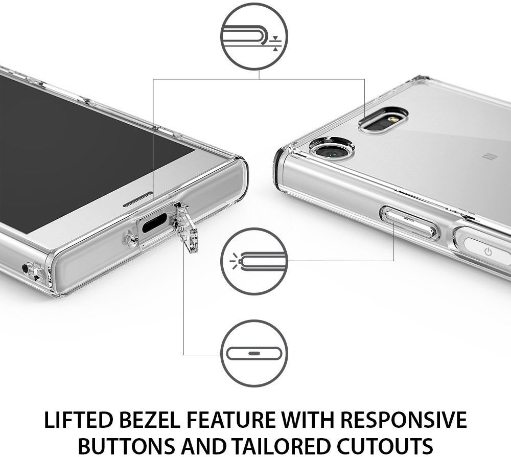 Ringke Fusion Sony Xperia XZ1 Compact Hoesje Clear afbeelding 5