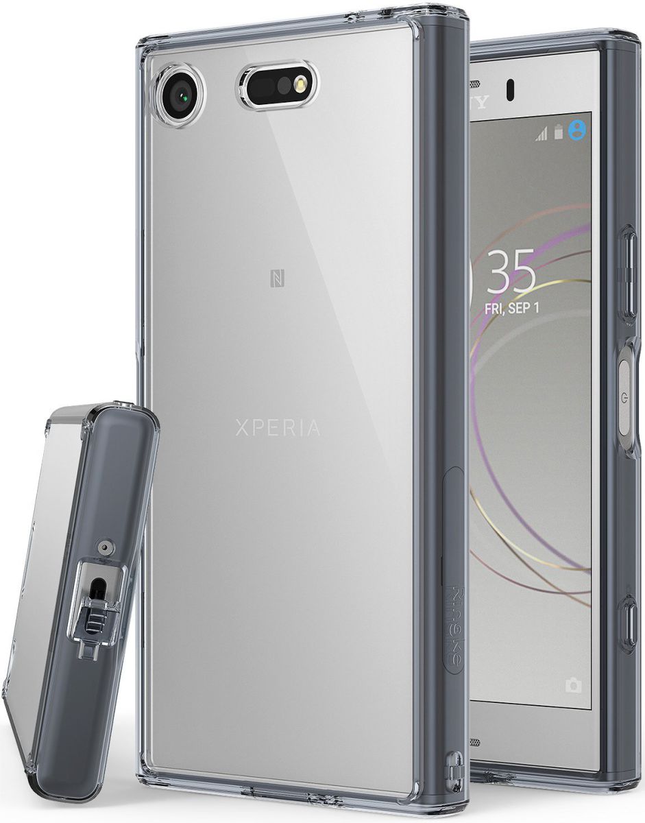 Ringke Fusion Sony Xperia XZ1 Compact Hoesje Smoke Black afbeelding 1