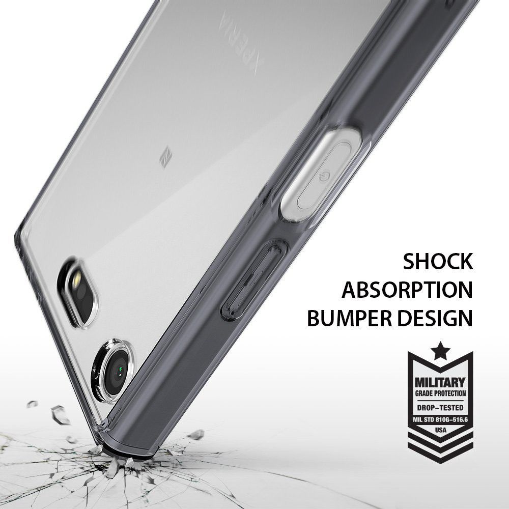 Ringke Fusion Sony Xperia XZ1 Compact Hoesje Smoke Black afbeelding 4