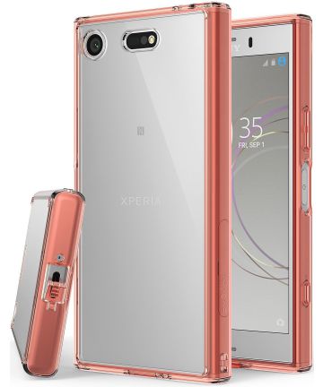Ringke Fusion Sony Xperia XZ1 Compact Hoesje Rose Gold Hoesjes