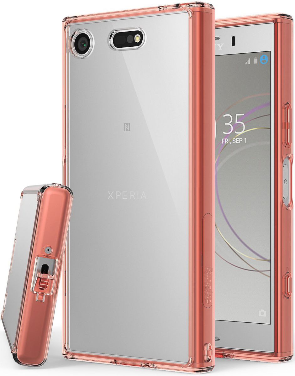 Ringke Fusion Sony Xperia Xz1 Compact Hoesje Rose Gold Gsmpunt Nl