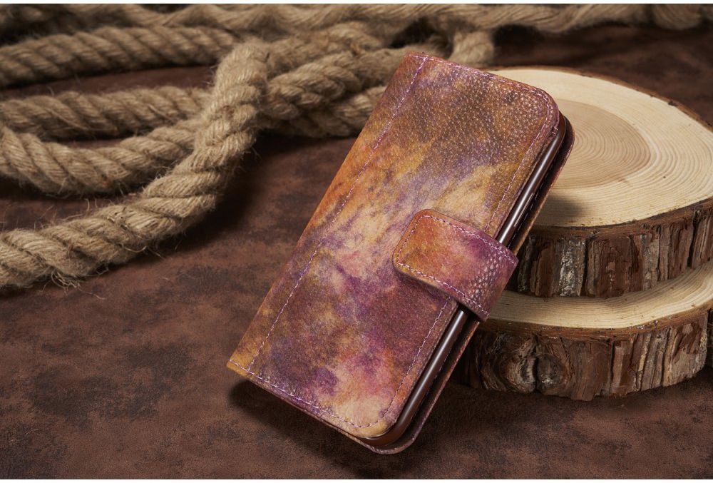 Apple iPhone X Bos Portemonnee Hoesje Bruin afbeelding 16