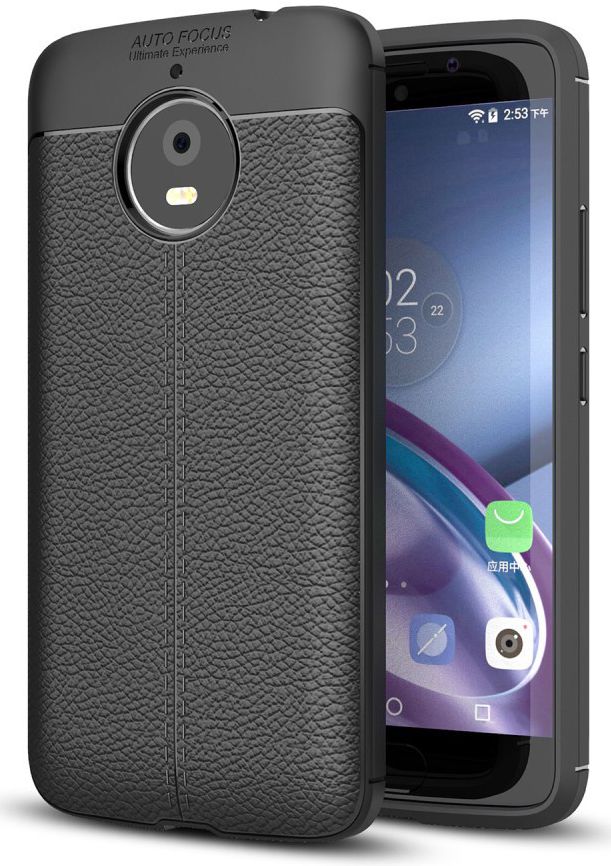 Motorola Moto E4 Plus Hoesje met Kunstleer Coating afbeelding 1