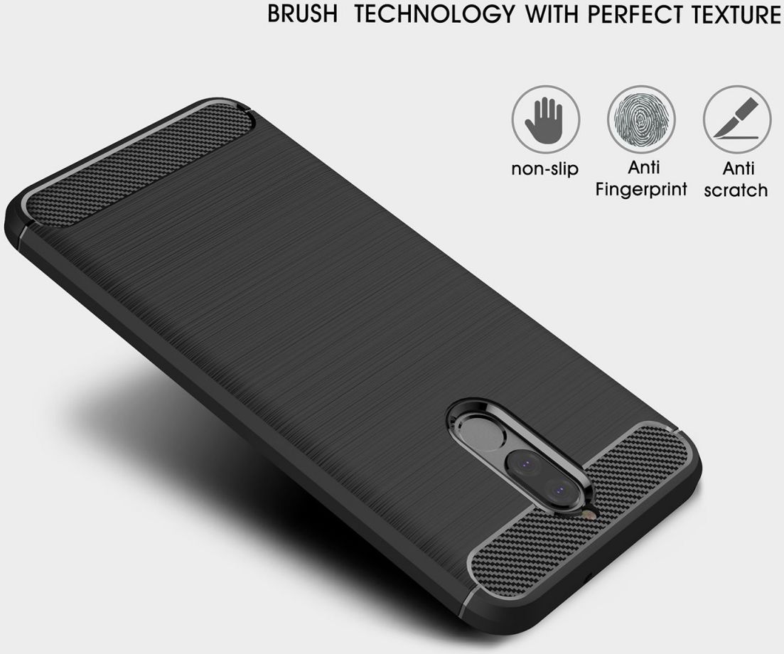 Huawei Mate 10 Lite Geborsteld TPU Hoesje Zwart afbeelding 10