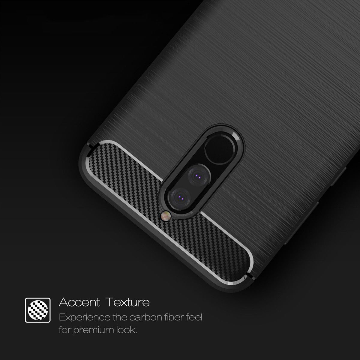 Huawei Mate 10 Lite Geborsteld TPU Hoesje Zwart afbeelding 11