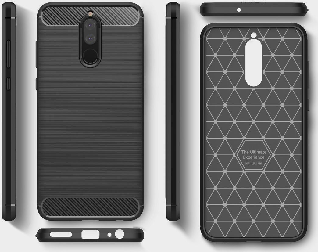 Huawei Mate 10 Lite Geborsteld TPU Hoesje Zwart afbeelding 7