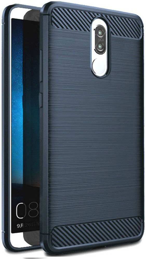 Huawei Mate 10 Lite Geborsteld TPU Hoesje Blauw afbeelding 4