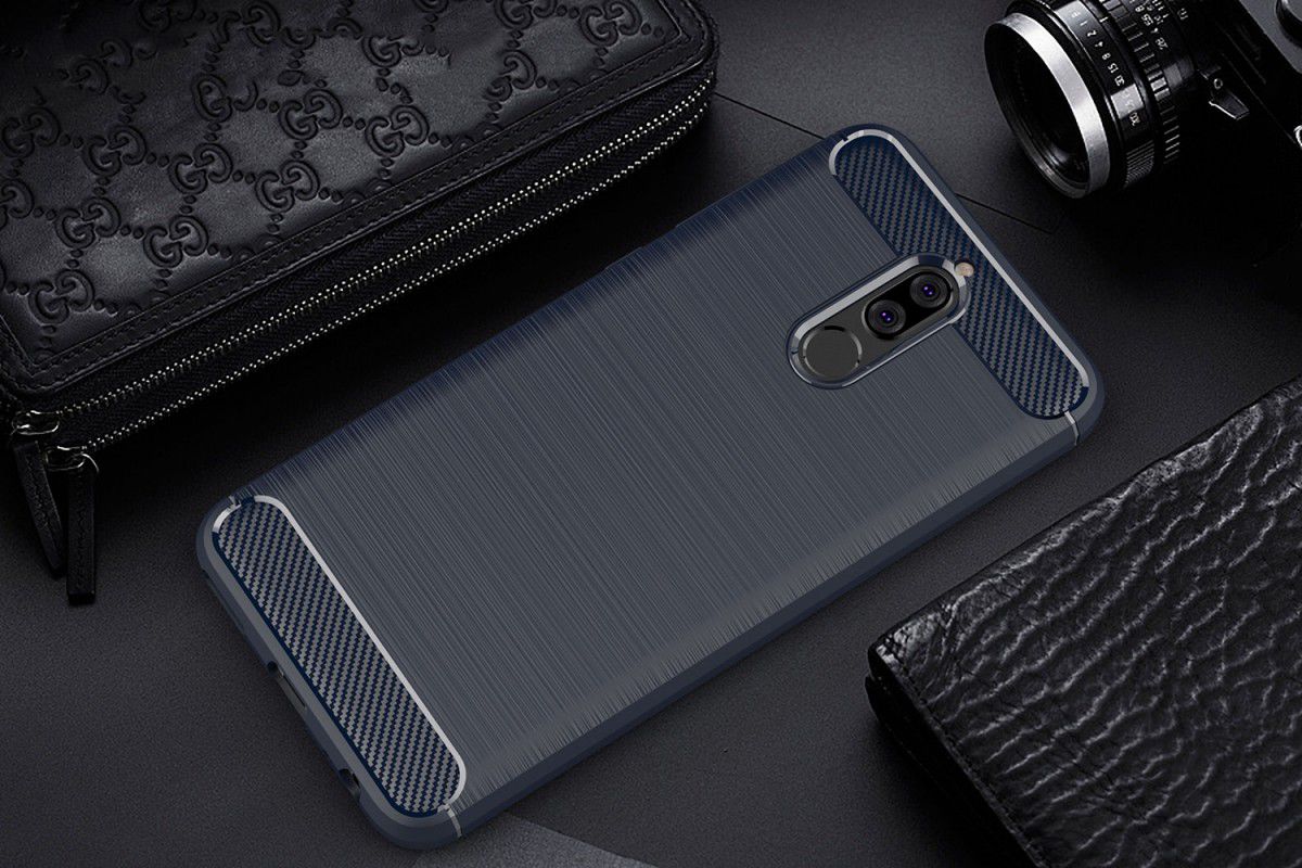 Huawei Mate 10 Lite Geborsteld TPU Hoesje Blauw afbeelding 2