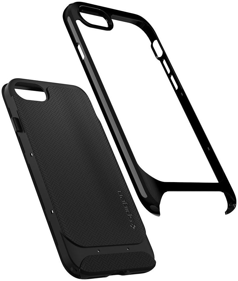 Spigen Neo Hybrid Herringbone iPhone 7 / 8 Hoesje Zwart afbeelding 3