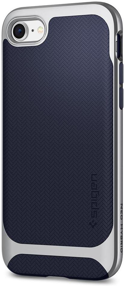 Spigen Neo Hybrid Herringbone iPhone 7 / 8 Hoesje Zilver afbeelding 9