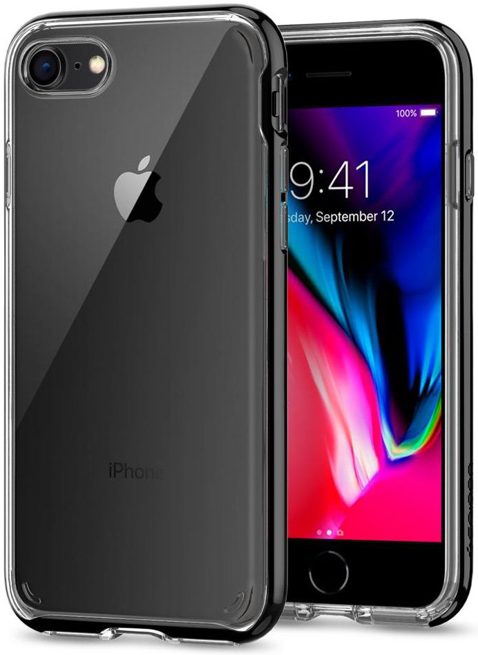 Spigen Neo Hybrid Crystal 2 Case iPhone 7 / 8 Black afbeelding 6