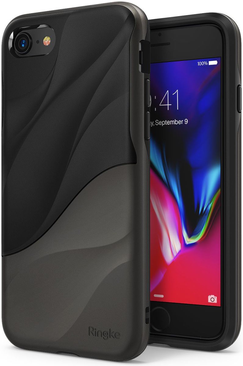 Ringke Wave Apple iPhone 7 / 8 Hoesje Gunmetal afbeelding 1