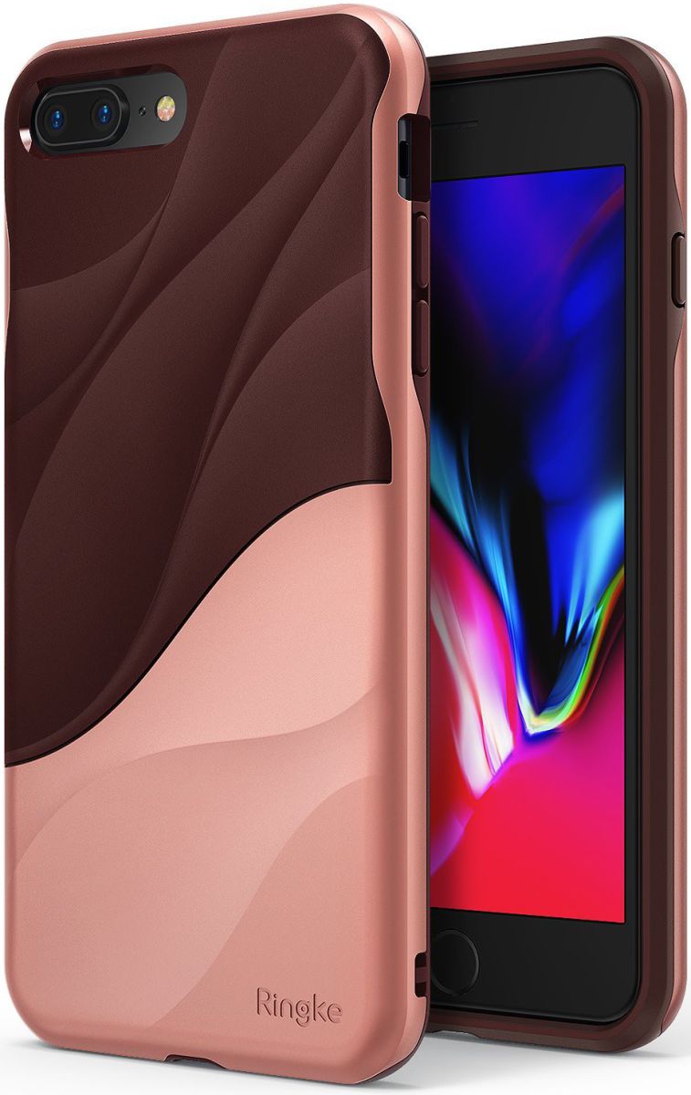 Ringke Wave Apple iPhone 7 Plus / 8 Plus Hoesje Rose Gold afbeelding 1
