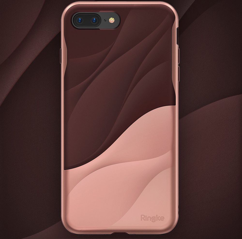 Ringke Wave Apple iPhone 7 Plus / 8 Plus Hoesje Rose Gold afbeelding 4