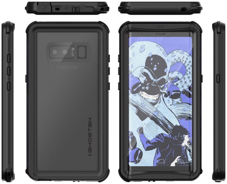 Ghostek Nautical 2 Waterbestendig Hoesje Samsung Galaxy Note 8 Zwart afbeelding 10