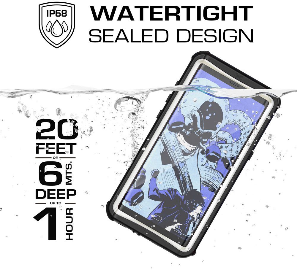 Ghostek Nautical 2 Waterbestendig Hoesje Samsung Galaxy Note 8 Wit afbeelding 3